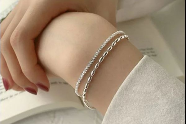 Lắc tay nữ hai lớp Jessica basic - Thời trang Hàn Quốc