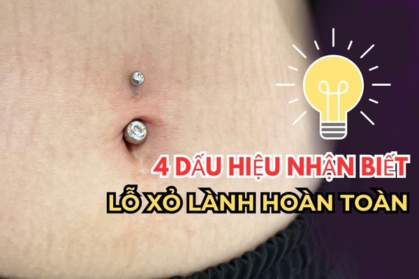 Làm sao để biết lỗ xỏ khuyên đã lành hoàn toàn?