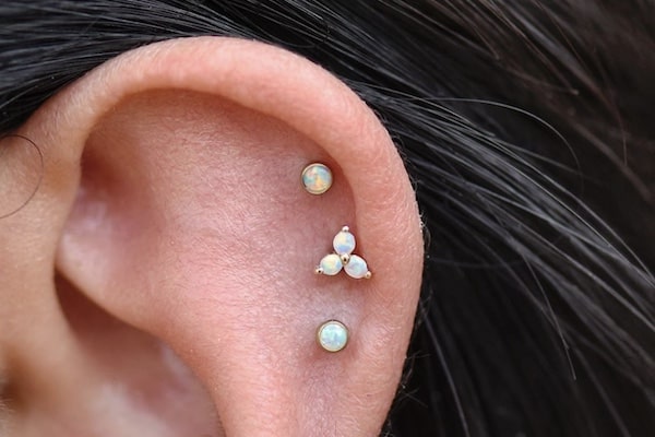 Các vị trí xỏ khuyên tai cơ bản 