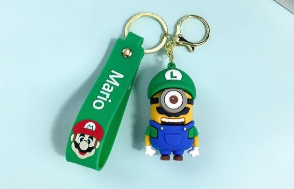 Móc khóa MINION đội nón Mario xanh - Giá tốt