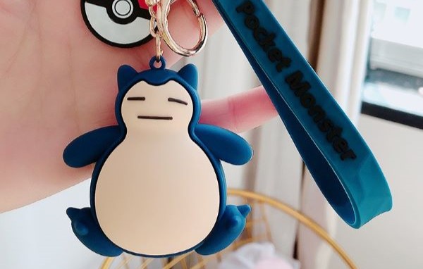 Móc khóa nhựa dẻo SNORLAX - Hoạt hình Pokemon