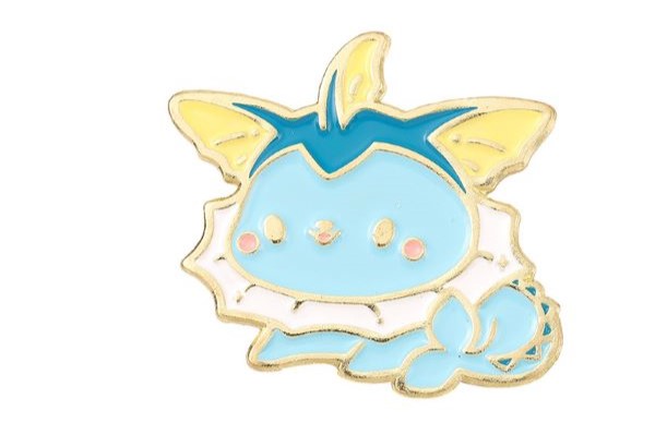 Pin cài áo Vaporeon hệ nước - 7 hệ trong Pokemon