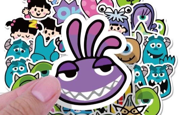 Set 40 sticker hoạt hình Disney - Monsters