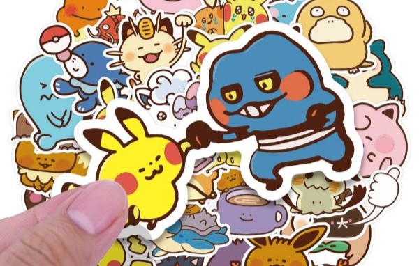 Sticker Pokemon, dán vali, cặp xách - Set 38 miếng - Siêu RẺ