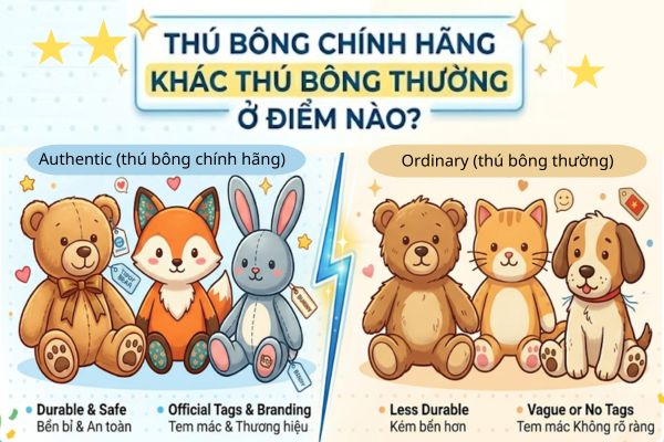 Thú bông ok365 đăng nhập khác thú bông thường ở điểm nào? 