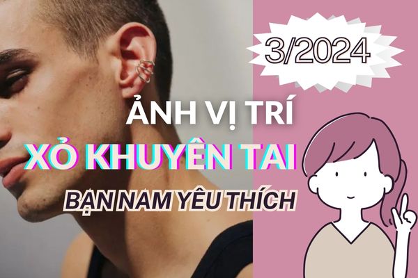 Ảnh vị trí xỏ khuyên tai được nam giới yêu thích nhất 3/2024