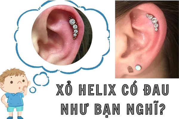 Xỏ Helix có đau không?