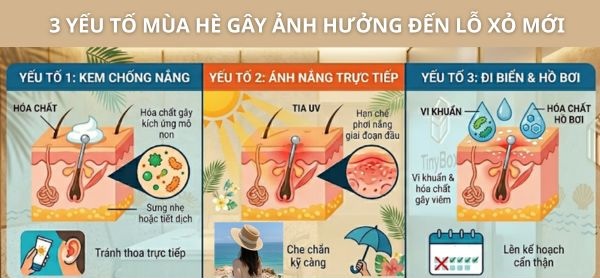 3 yếu tố của mùa hè ảnh hưởng đến lỗ xỏ khuyên mới