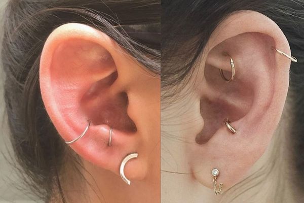 Mức độ đau của các vị trí xỏ khuyên - các vị trí xỏ khuyên tai