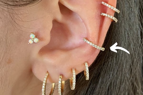 Tổng hợp các vị trí xỏ khuyên tai đẹp - vị trí xỏ khuyên tai conch