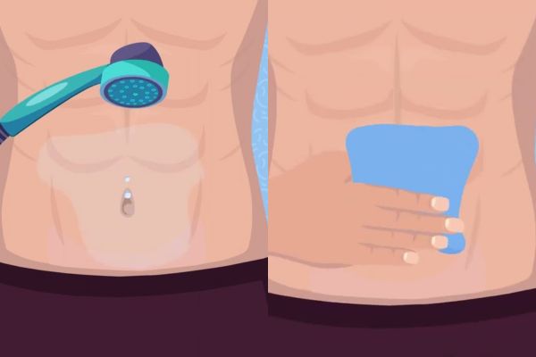 Xỏ khuyên tắm nước nóng có sao không?