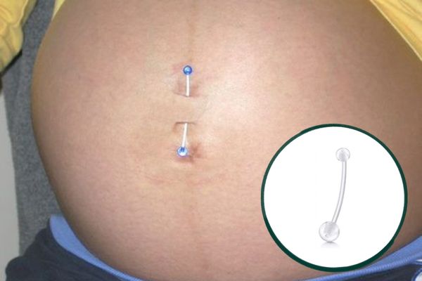 khuyên rốn nhựa dẻo cho mẹ bầu