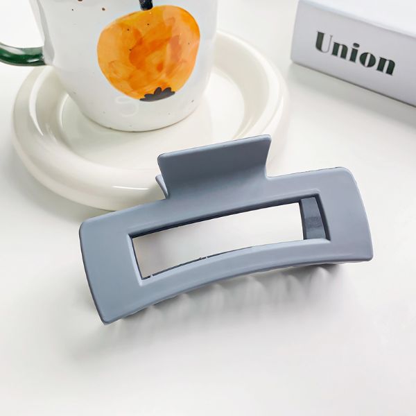 Kẹp tóc càng cua dáng vuông trơn 10.5cm - 2 màu