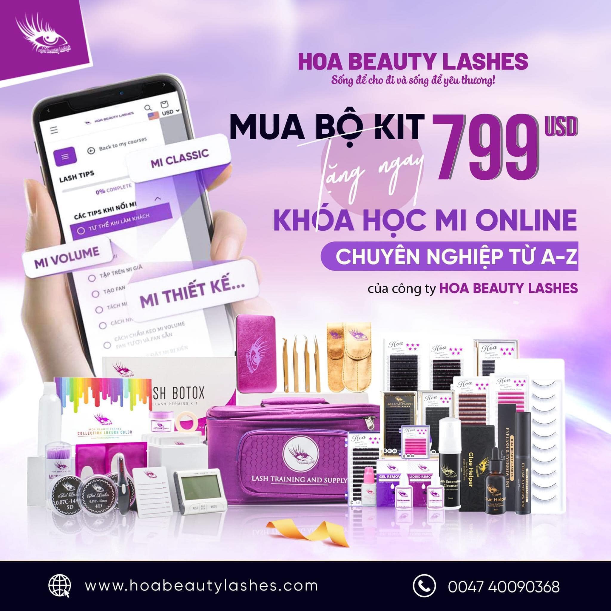 KHÓA MI ONLINE THỨ 10 CÙNG HOA BEAUTY LASHES