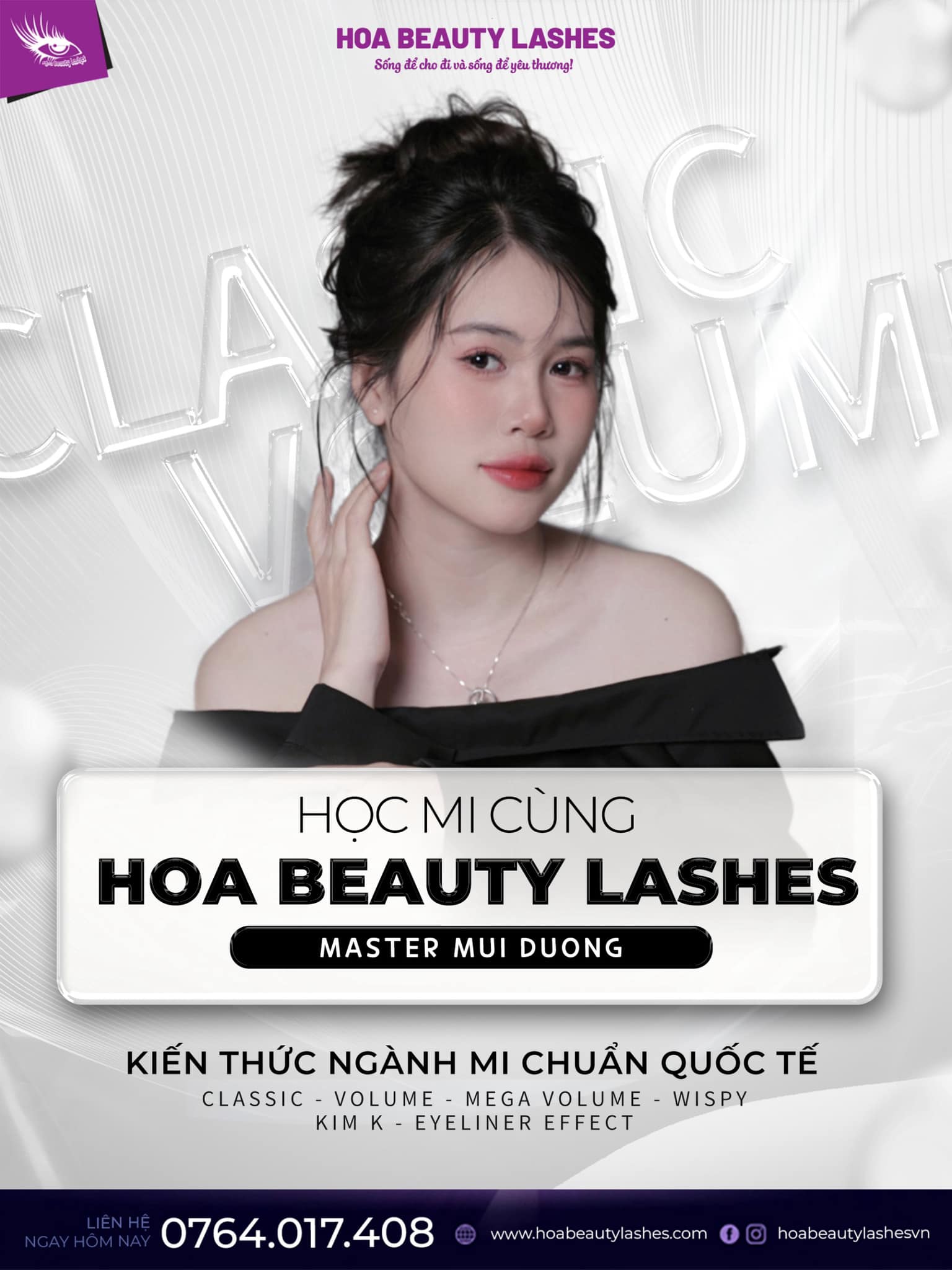 Khóa nối mi classic và volume - Master Mùi Dương