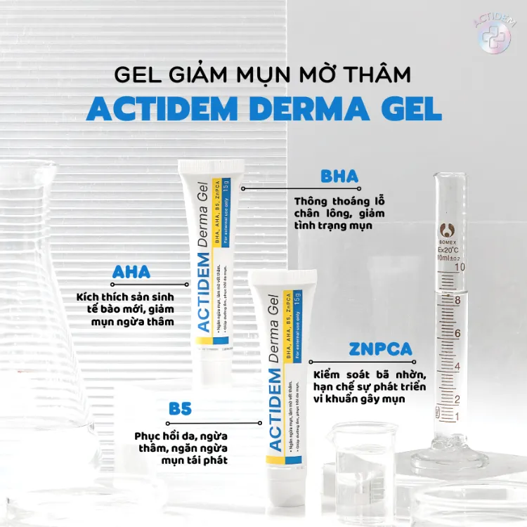 Gel giảm mụn Actidem Derma Gel của Actidem