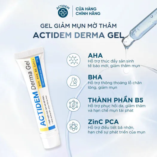 Gel giảm mụn Actidem Derma gel