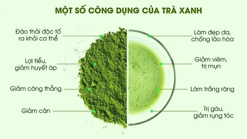 Công dụng của trà xanh đối với da và sức khỏe