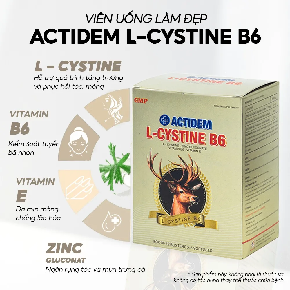 Sử dụng viên uống L-Cystine