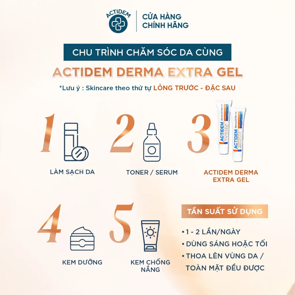 Cách sử dụng gel giảm mụn