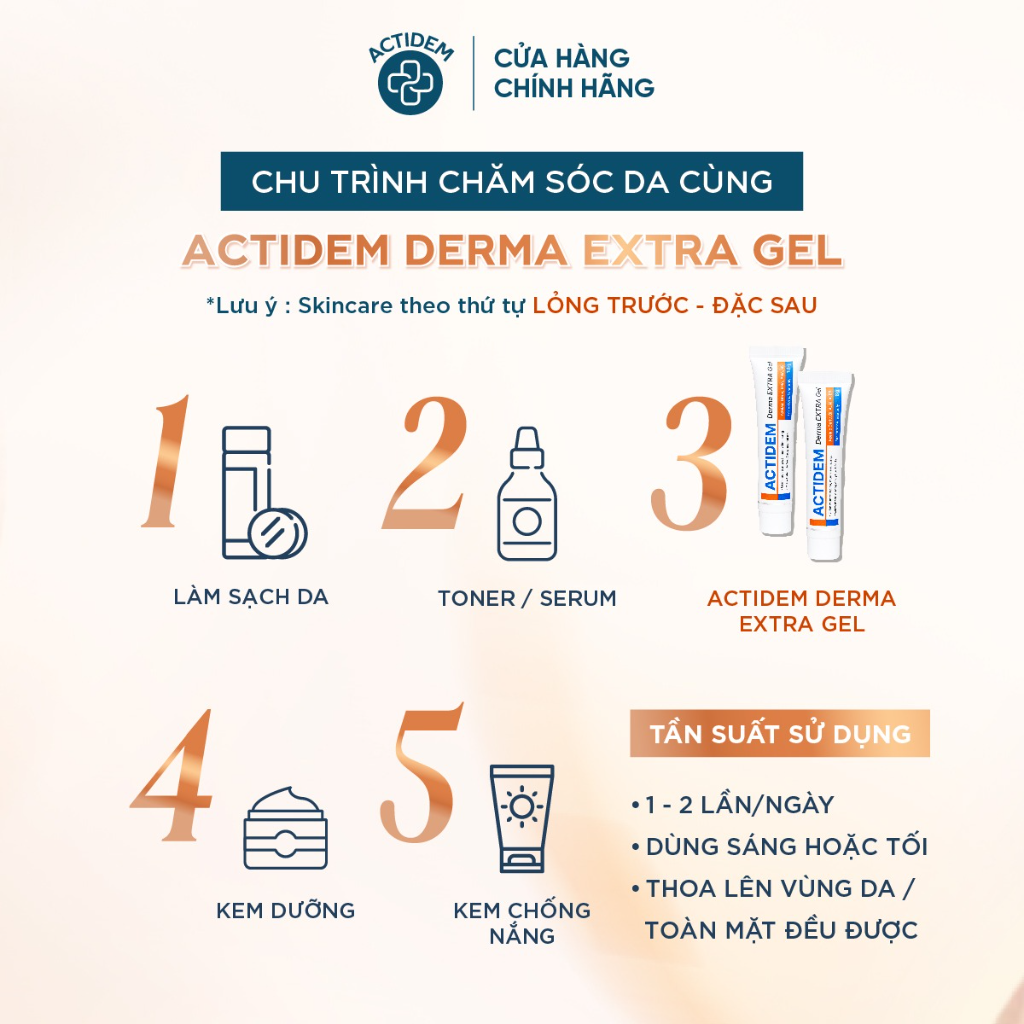 Gel Giảm Mụn Mờ Thâm Actidem Derma Extra Gel