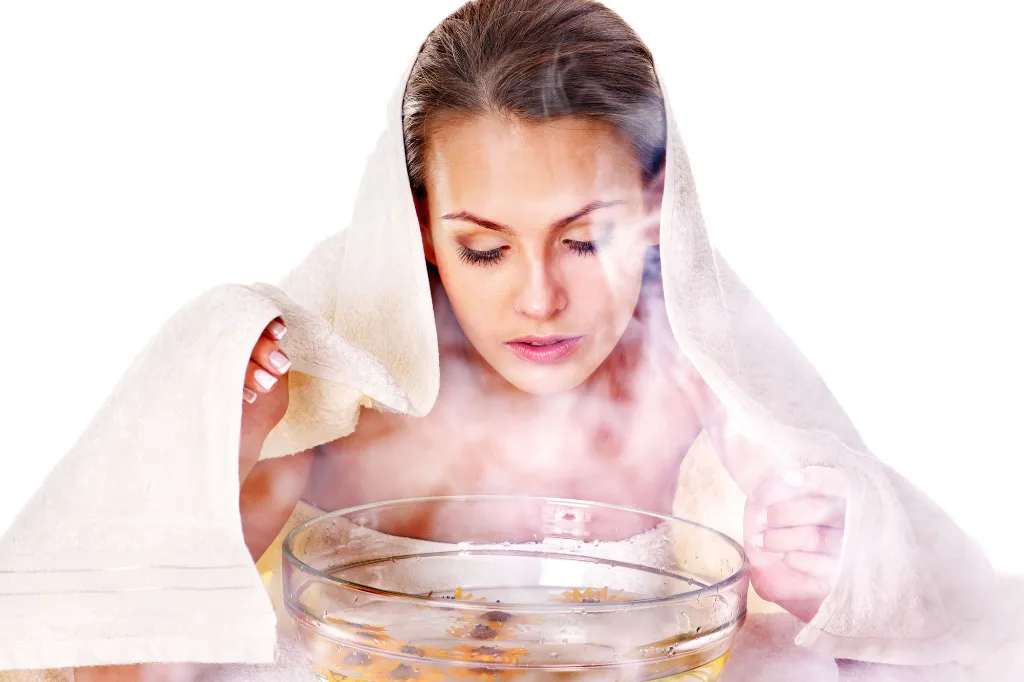 Xông hơi da để làm giãn nở lỗ chân lông