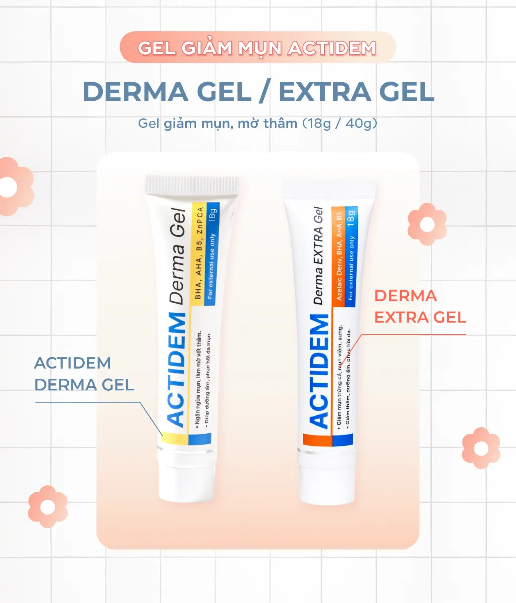 Actidem Derma Extra Gel – đánh bay mụn thâm ở má nhanh chóng và hiệu quả