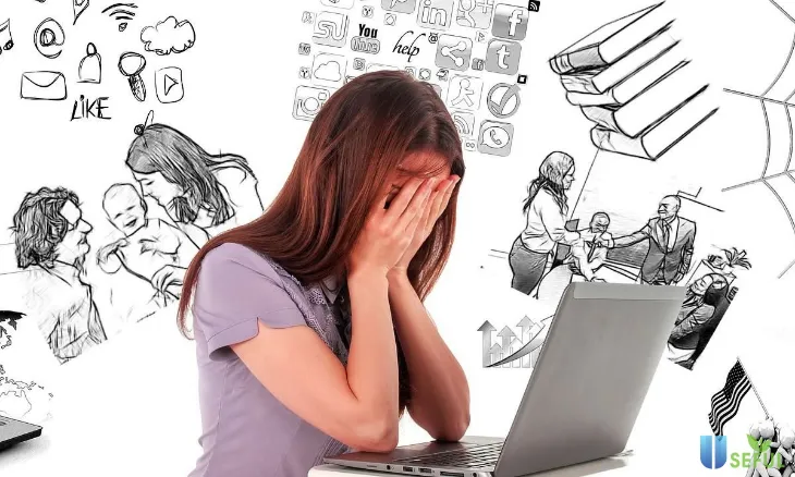 Stress có thể gây mụn viêm ở trán