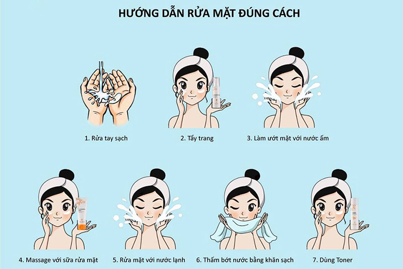 Các bước chăm sóc da mụn đúng cách