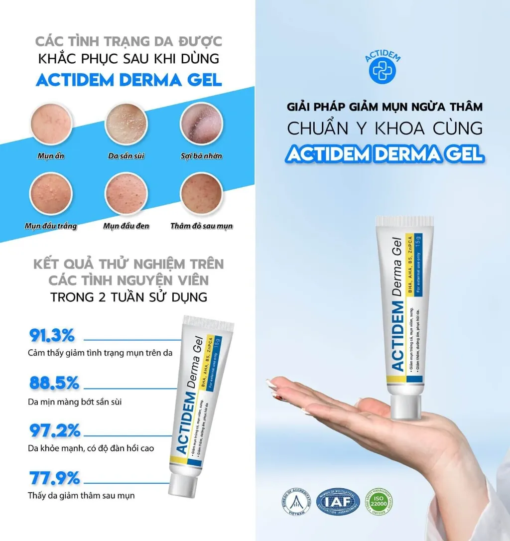 Gel giảm mụn Actidem Derma Gel