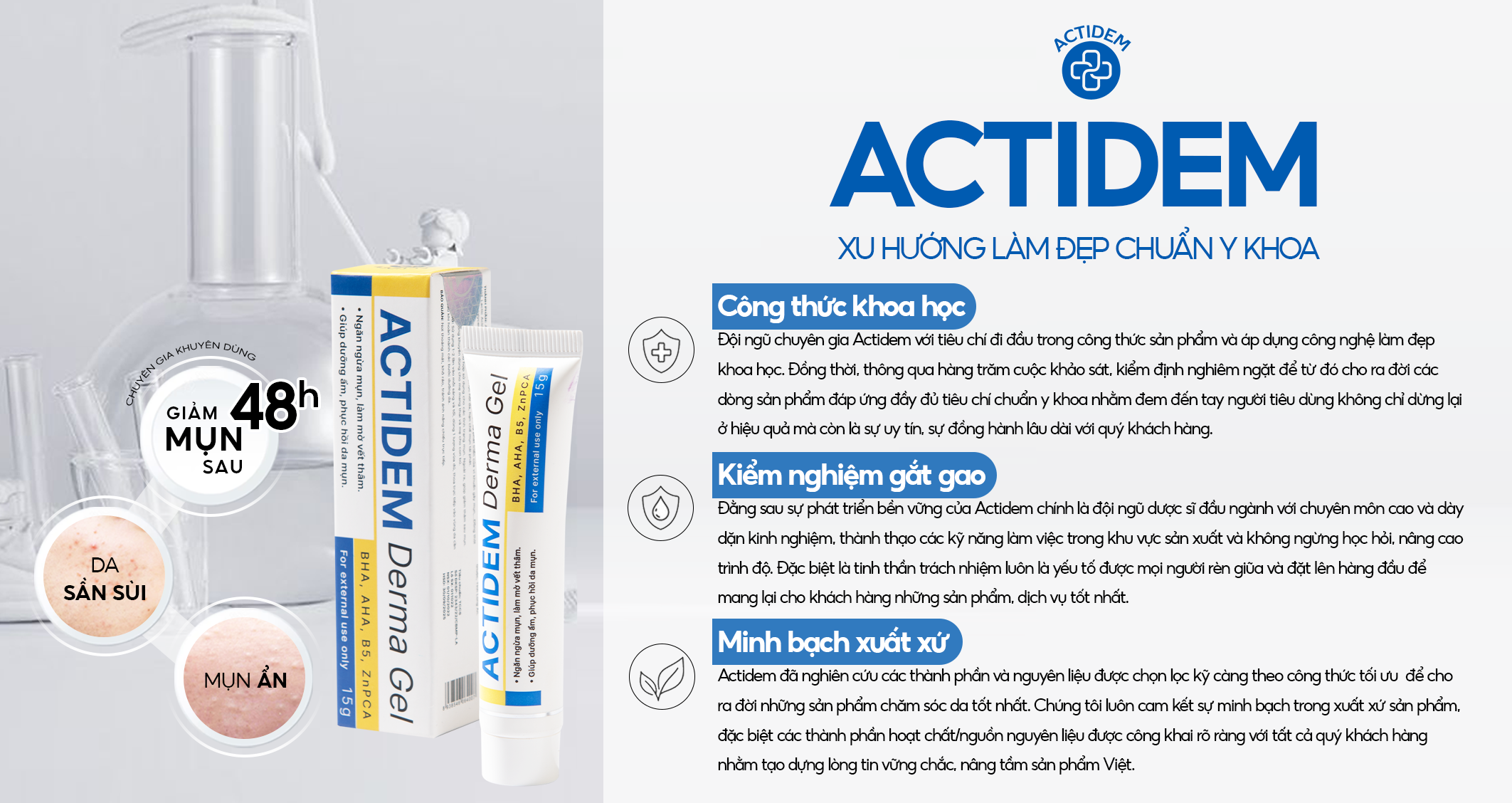 Actidem - xu hướng làm đẹp chuẩn y khoa