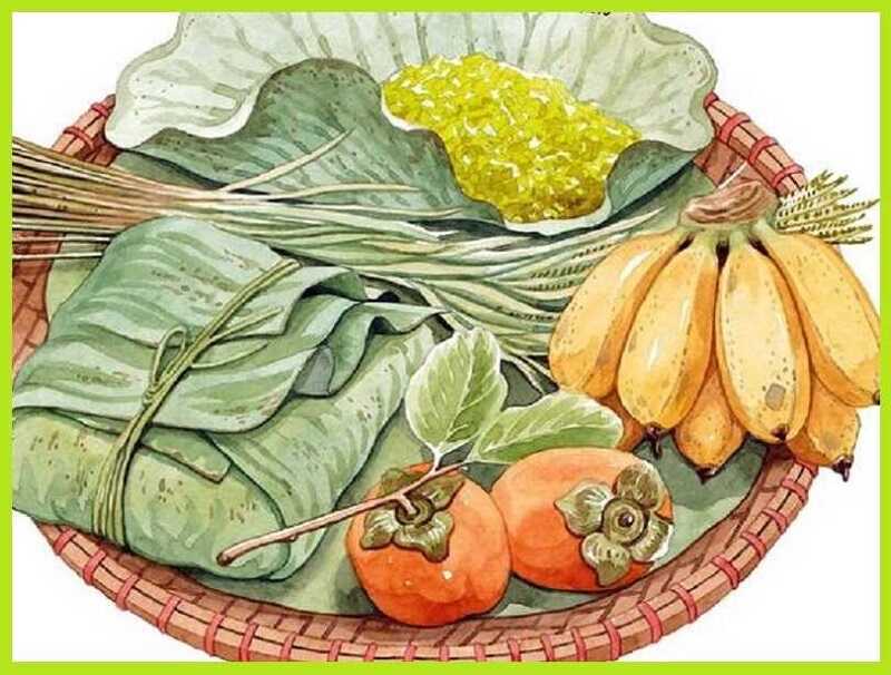 Xôi cốm mùa thu đặc sản Hà Nội