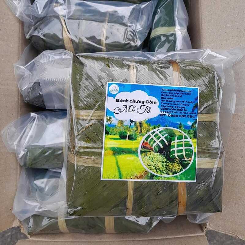 Bánh chưng cốm Mễ Trì