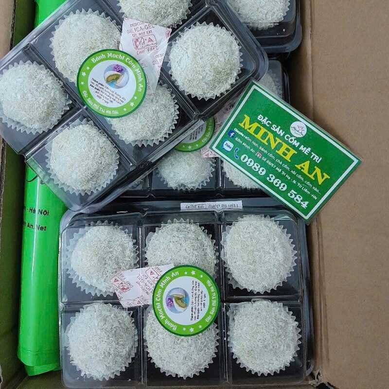 Bánh Mochi cốm (hộp 6 cái)