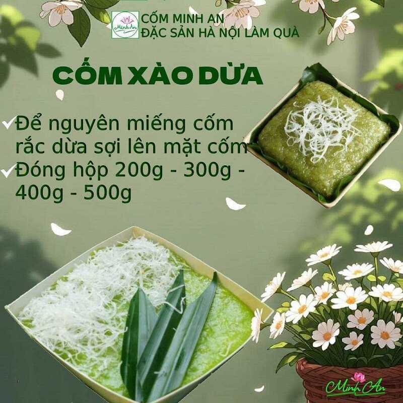 Cốm xào dừa