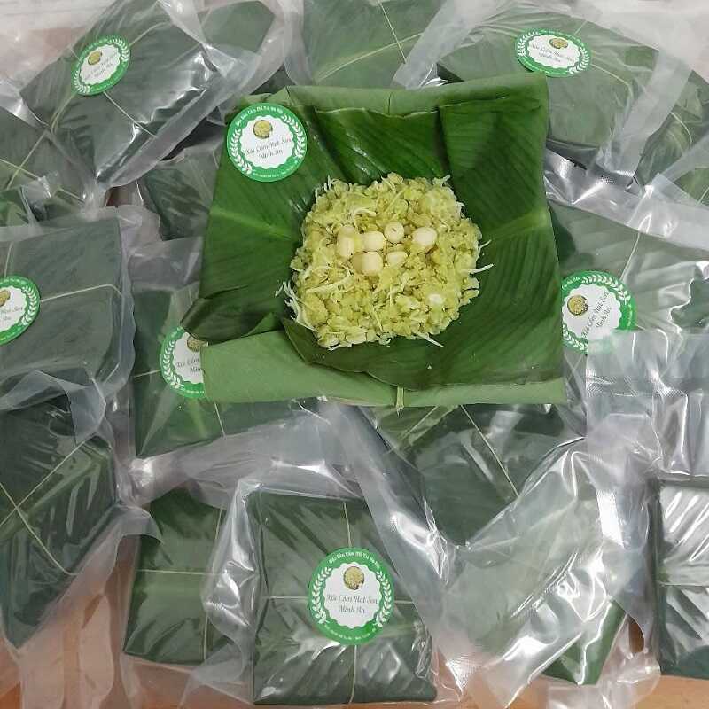 Xôi cốm sen dừa