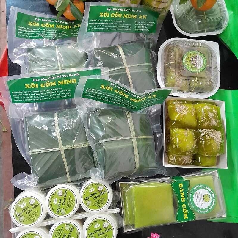 Xôi cốm sen dừa