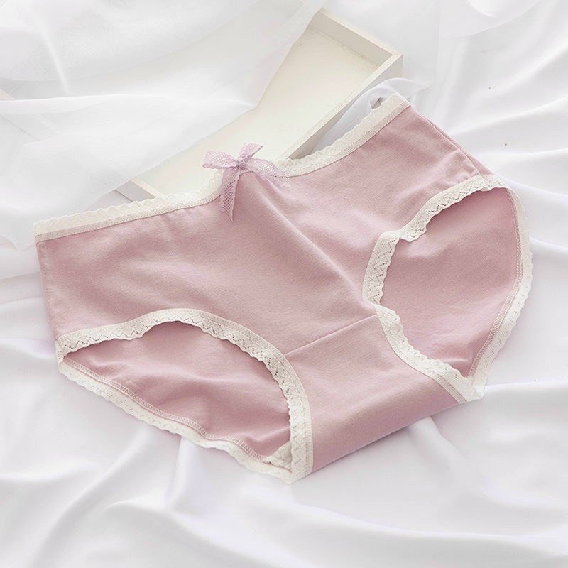 Quần cute trái tim hồng cotton