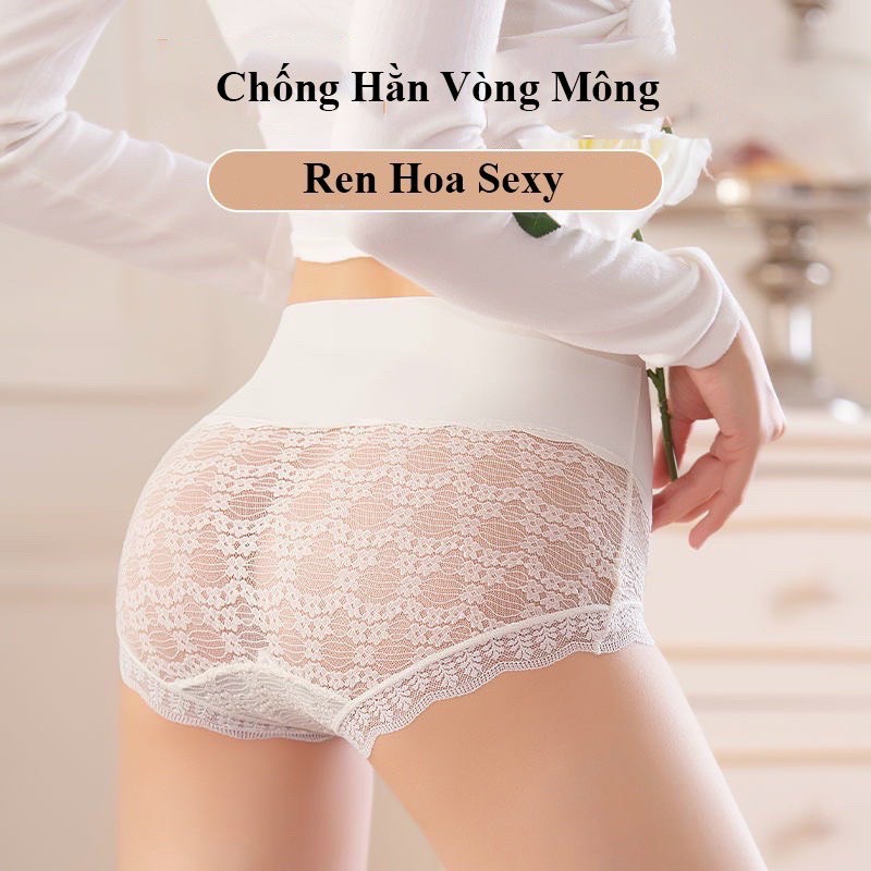 Quần Lót Su Lụa Ren Cạp Cao Gen Bụng Tàng Hình [6331]