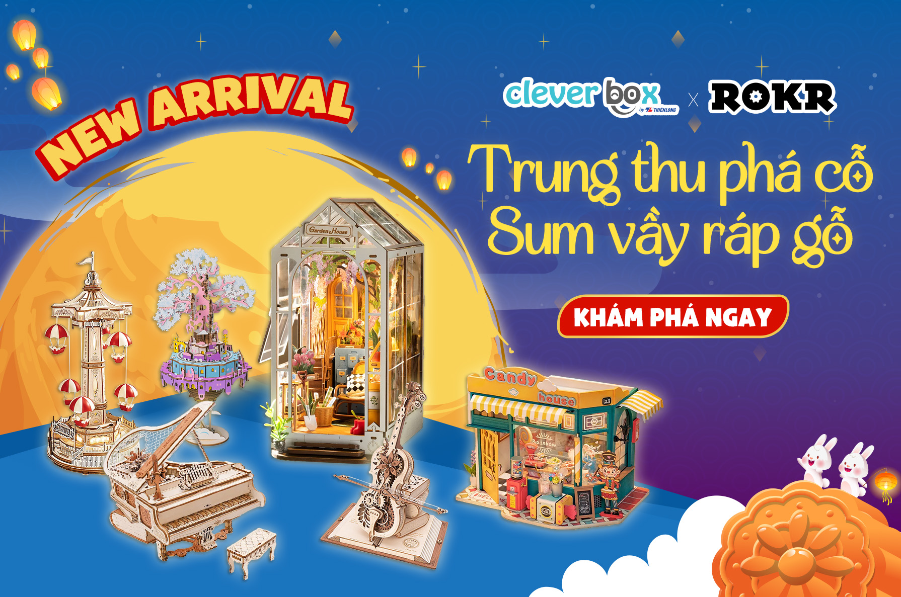 🏮 ROBOTIME | TRUNG THU PHÁ CỖ - SUM VẦY RÁP GỖ 🏮