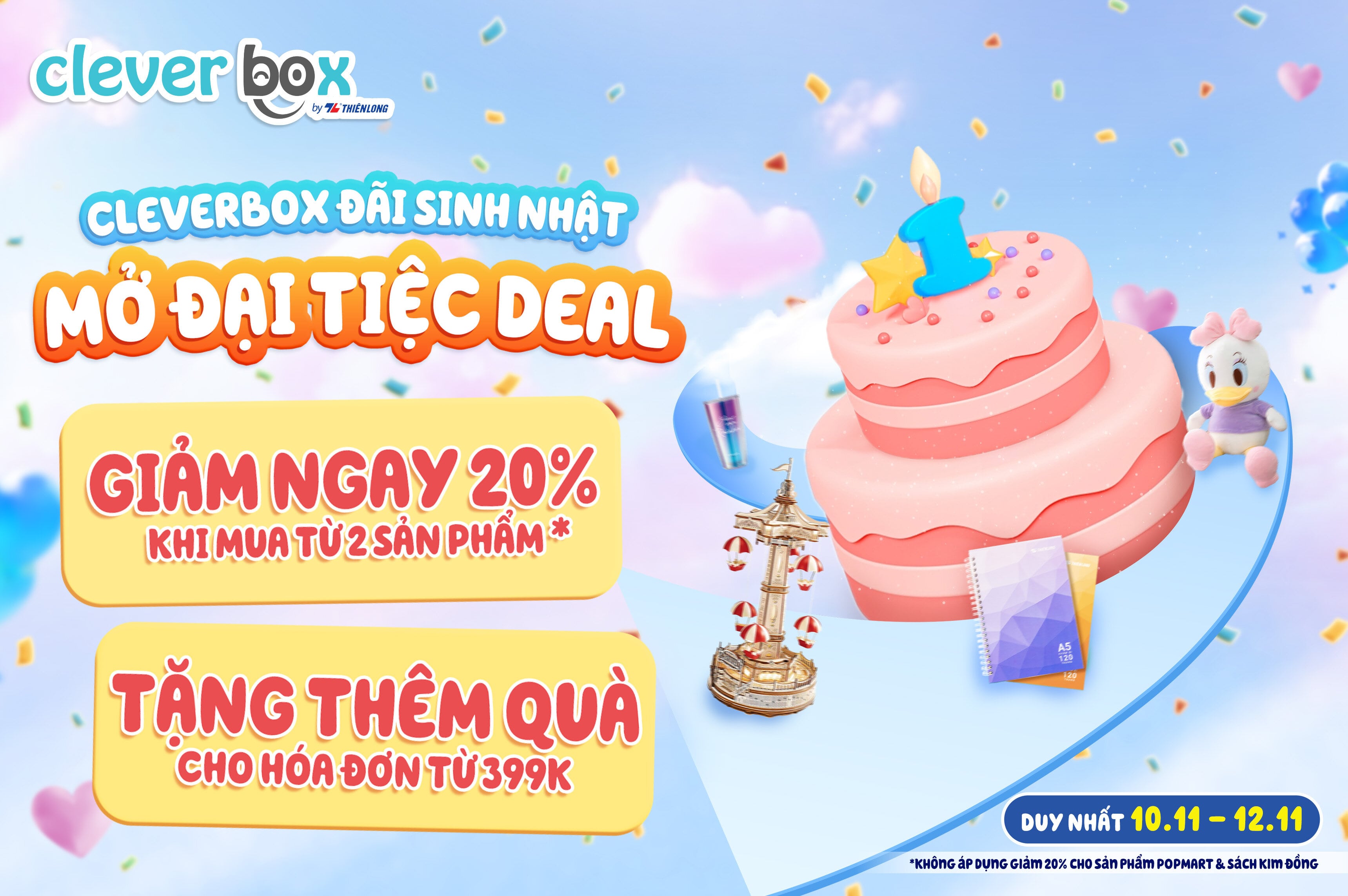 CLEVERBOX ĐÃI SINH NHẬT - MỞ ĐẠI TIỆC DEAL
