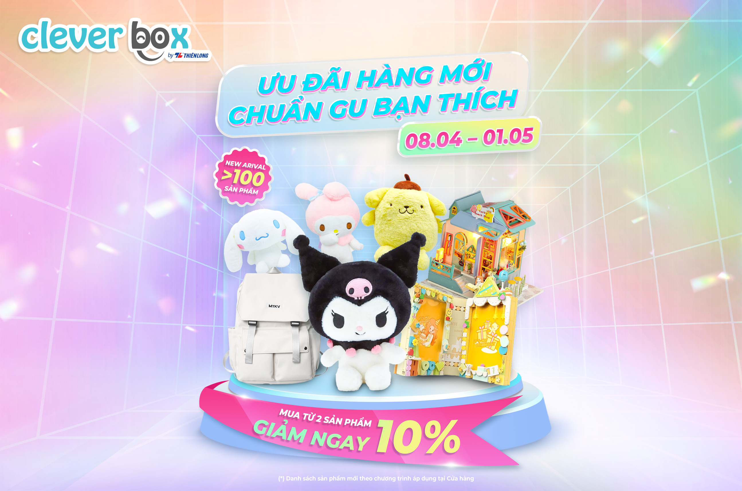 [08.04 - 01.05] MUA TỪ 2 GIẢM NGAY 10% - HƠN 100 SẢN PHẨM MỚI VỀ