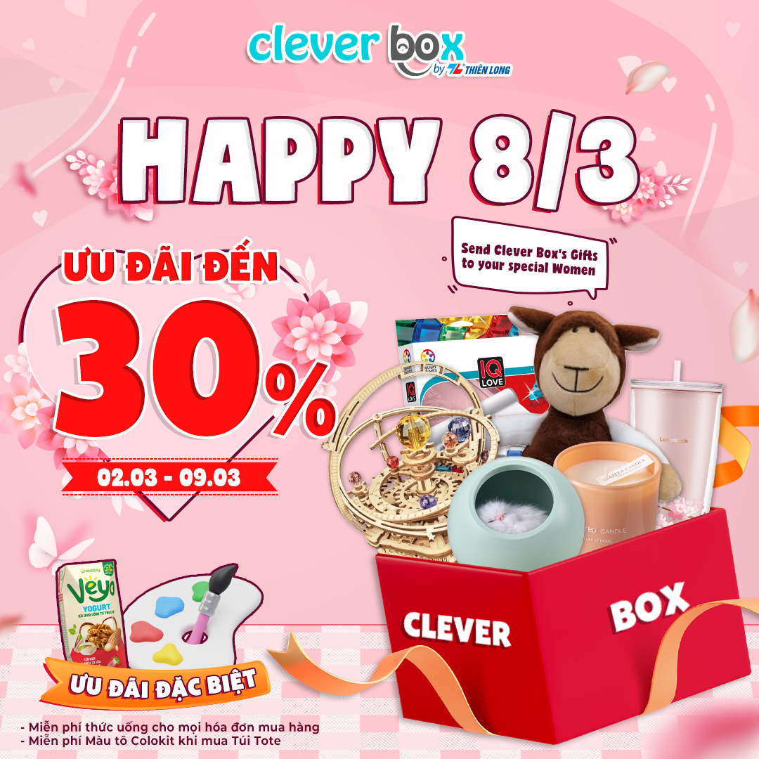 HAPPY 8.3 - DÀNH NHỮNG ĐIỀU KHÁC BIỆT ĐẾN PHỤ NỮ ĐẶC BIỆT CỦA BẠN