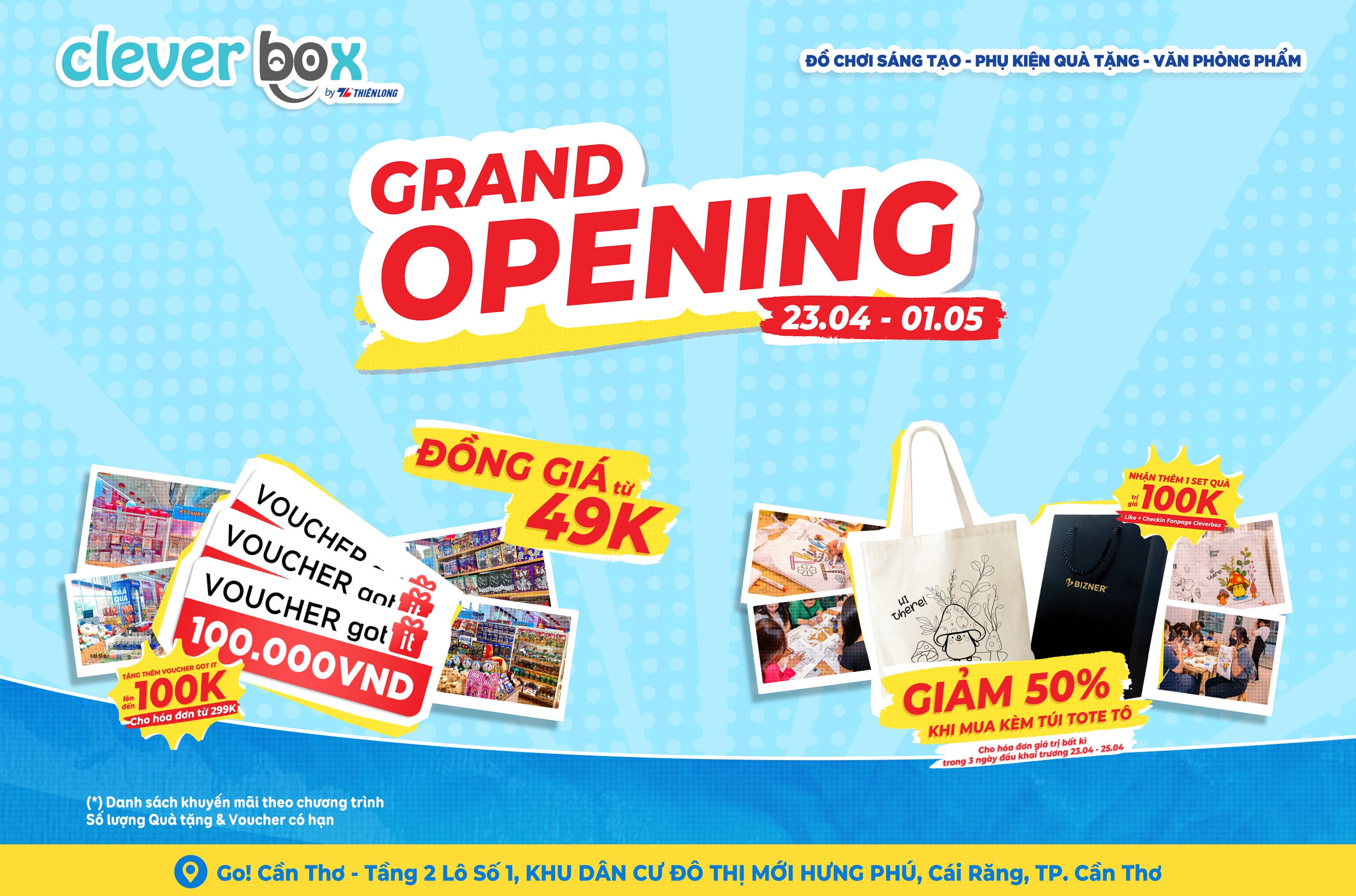 CLEVERBOX CHÍNH THỨC CÓ MẶT TẠI GO! CẦN THƠ | GRAND OPENING 23.04 - 01.05