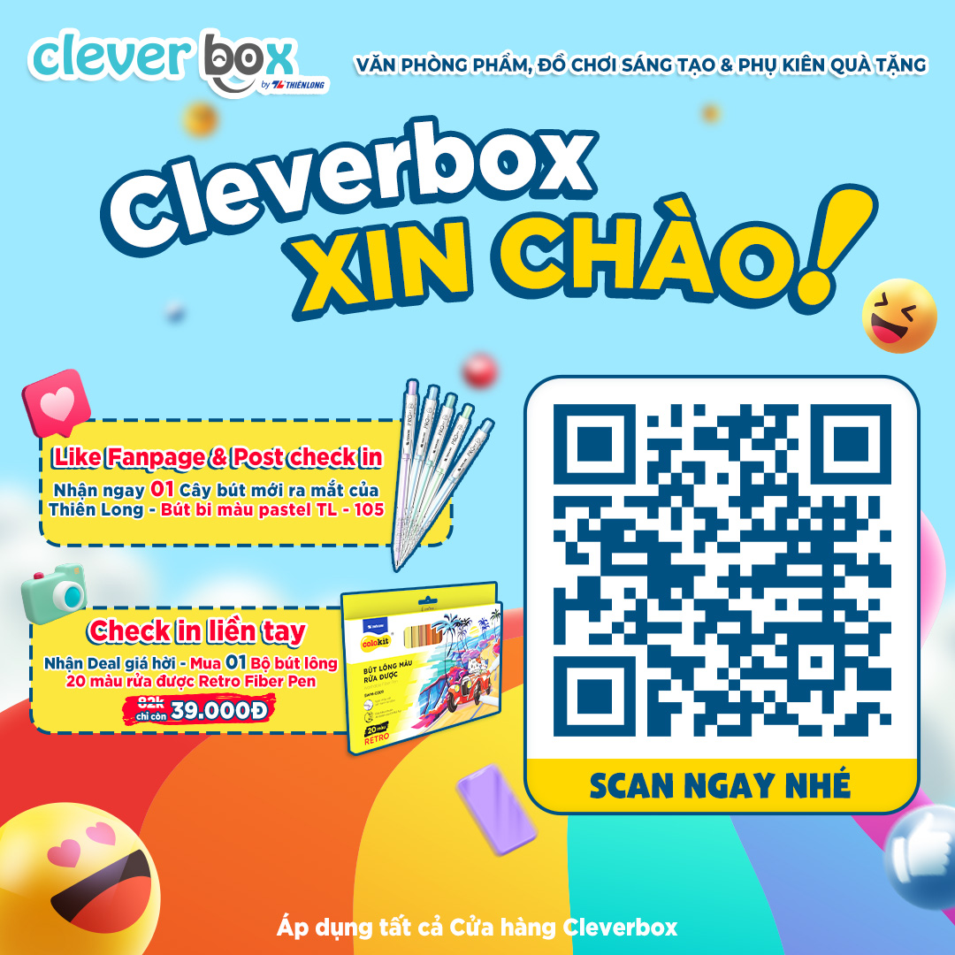 CLEVERBOX | CHECK IN LIỀN TAY - NHẬN NGAY QUÀ ĐỈNH