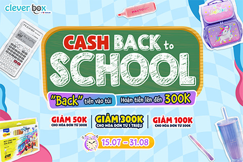 [15.7-31.8] CASH BACK TO SCHOOL - BACK IS FUN