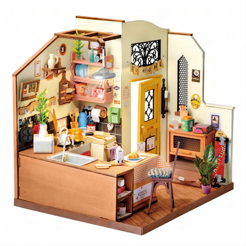 Mô Hình Nhà Búp Bê Gỗ DIY Robotime Rolife Miniature House Cozy House