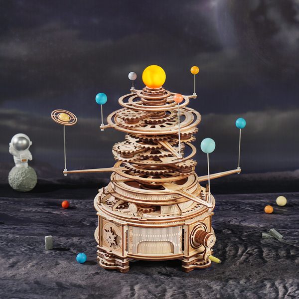 Mô Hình Lắp Ráp Gỗ Quỹ Đạo Hệ Mặt Trời Robotime ROKR Solar System-Planetary Orbits ST001