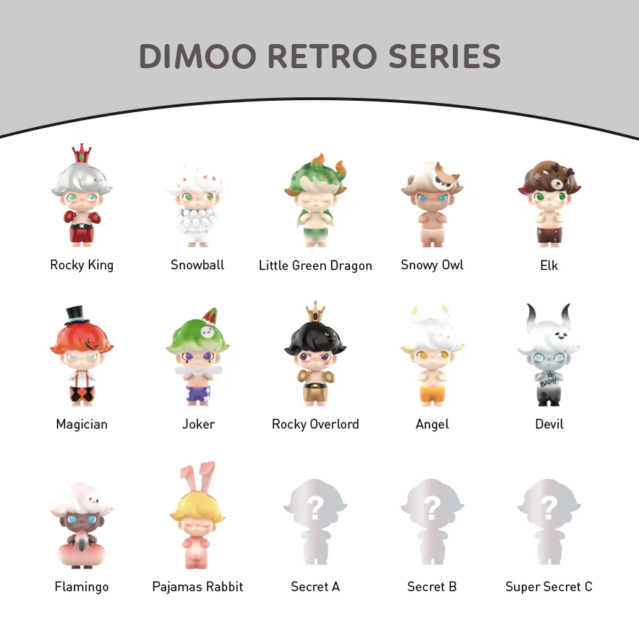 Mô hình Blind Box POP MART Dimoo Retro Series