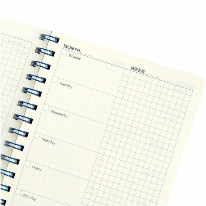 Sổ Kế Hoạch (Planner) Klong TP945 Lò Xo Kép A5 72.4G Fo Kem (Giao Màu Ngẫu Nhiên)